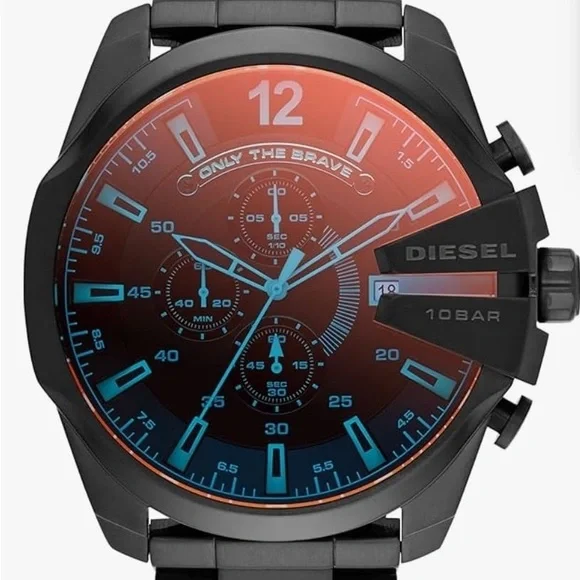 Diesel Black and Orange Watch - Picture 2 of 5